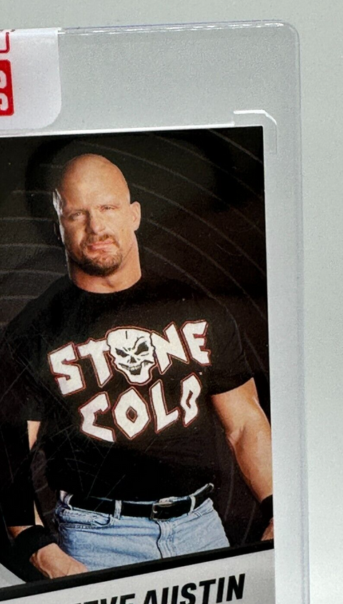 2023 Panini Revolution WWE "Stone Cold" Steve Austin #AG-SCA Sunburst 9/99 Auto Bella Grace Cards