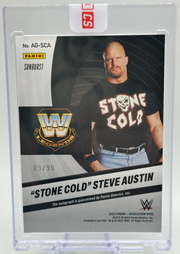 2023 Panini Revolution WWE "Stone Cold" Steve Austin #AG-SCA Sunburst 9/99 Auto Bella Grace Cards