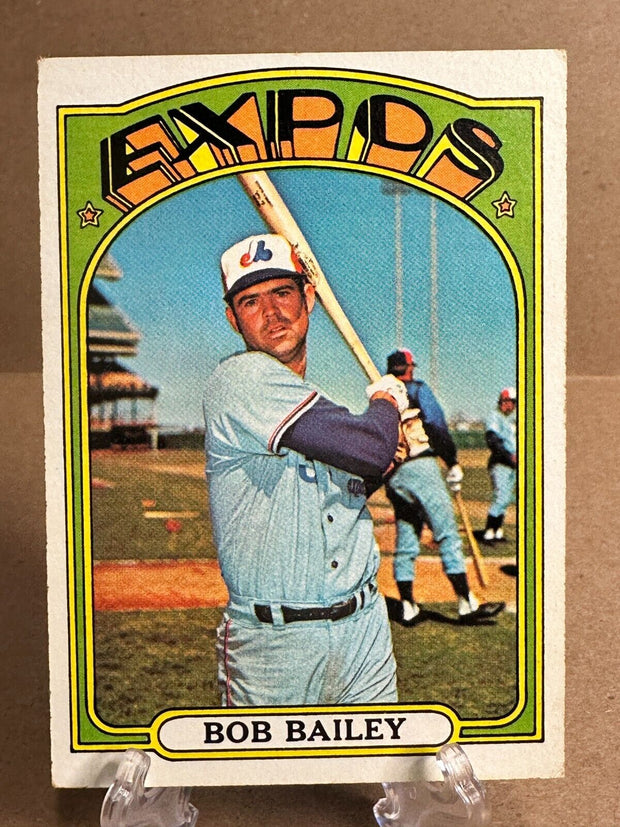 1972 Topps Bob Bailey #526 Montreal Expos Base Set MLB Baseball Bella Grace Cards