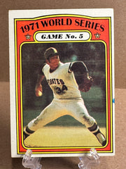 1972 Topps 1971 World Series Game No. 5 WS #227 Pittsburgh Pirates MLB Baseball Bella Grace Cards